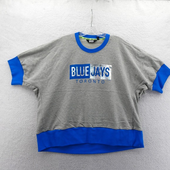 DKNY Sport Tops - DKNY Sport Shirt Women Small‎ Toronto Blue Jays Grey Blue Vintage Y2K Sweatshirt